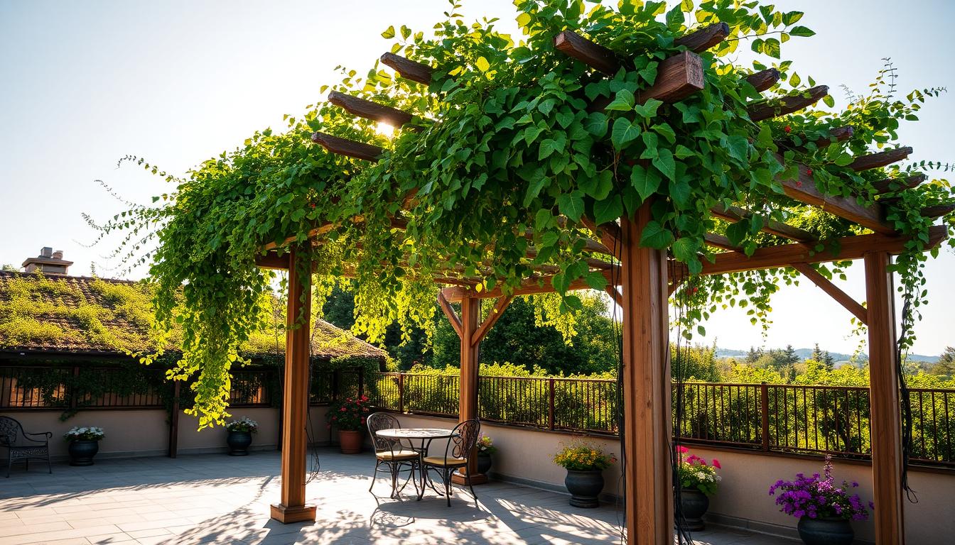 Pergola na tarasie