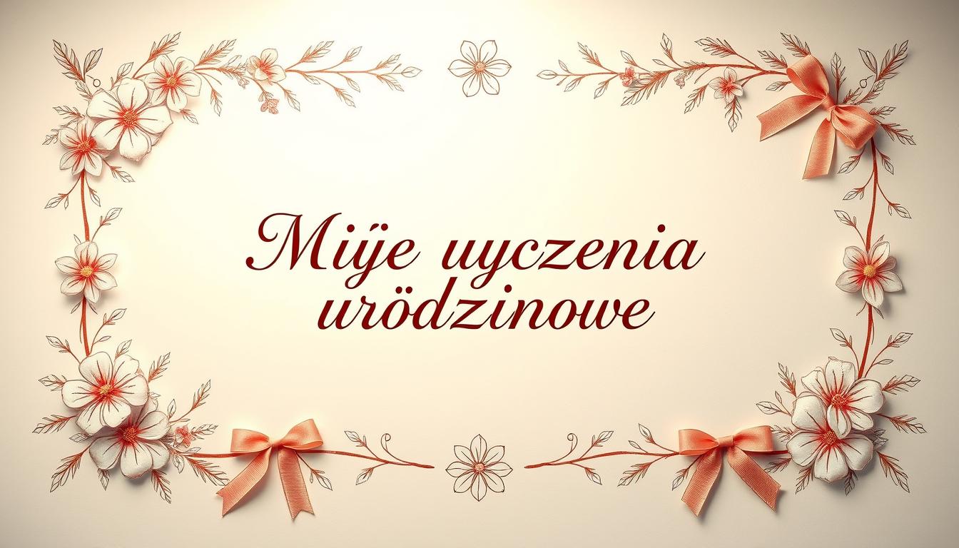 Miłe życzenia urodzinowe