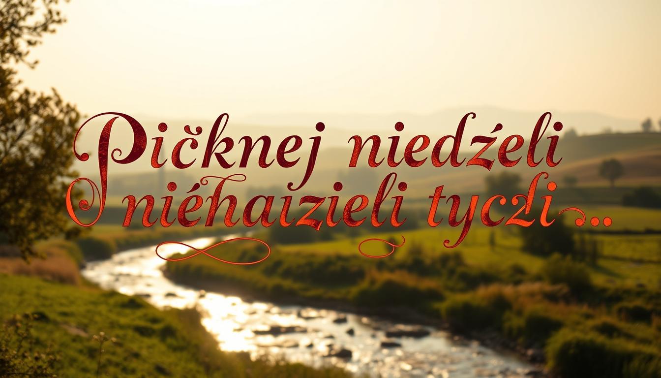 Pięknej niedzieli życzę